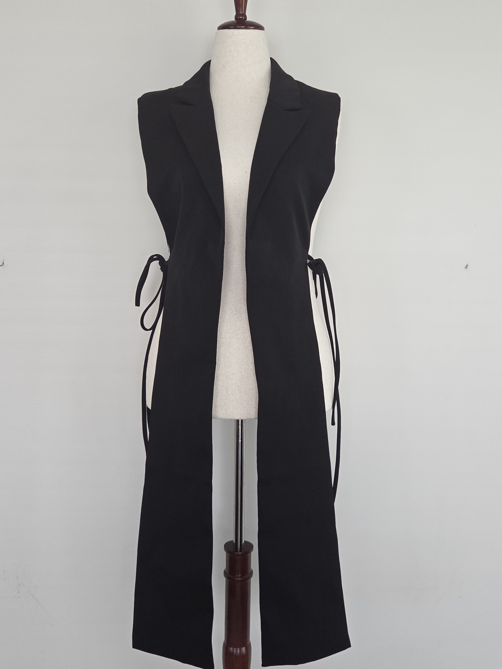 NWT AKIRA Label Honey Honey Side Tie Vest - Black - Size L